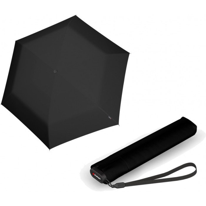 Зонт Knirps US.050 Black Мех/Складной/6спиц /D90x21см  