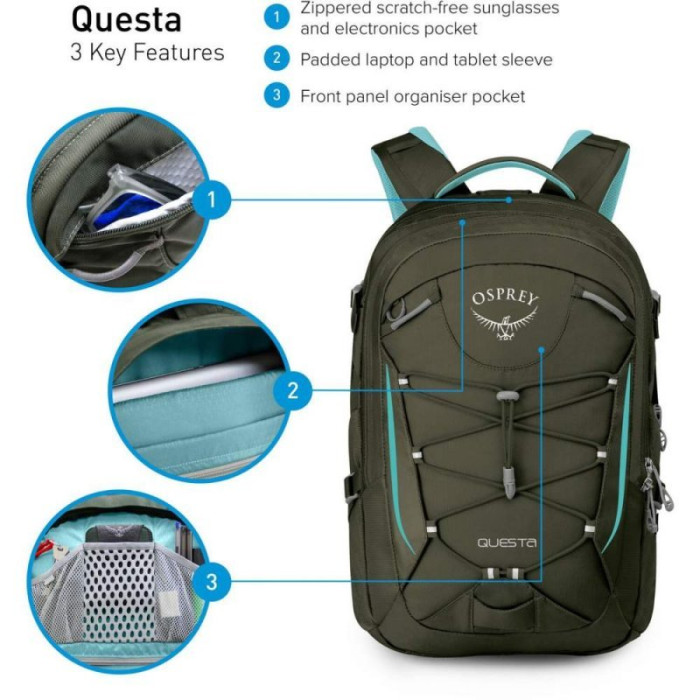 Рюкзак Osprey Questa 27, Pearl Grey  