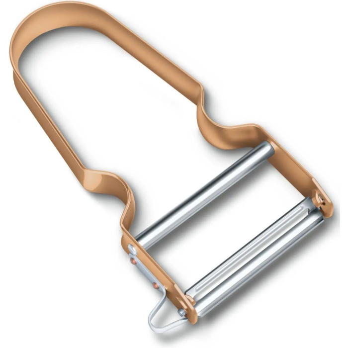 Овощечистка Rex прямое лезвие оранж. (109x65x13мм)  