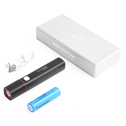 Карманный фонарь Police M01-XPE, серый Q5,USB power bank  