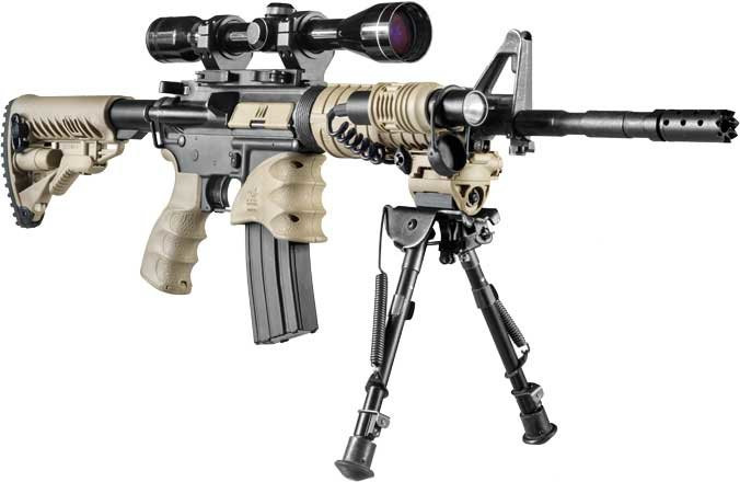 Адаптер для сошек FAB поворотный наклонный на планку Пикатинни (fix-hpodb)  