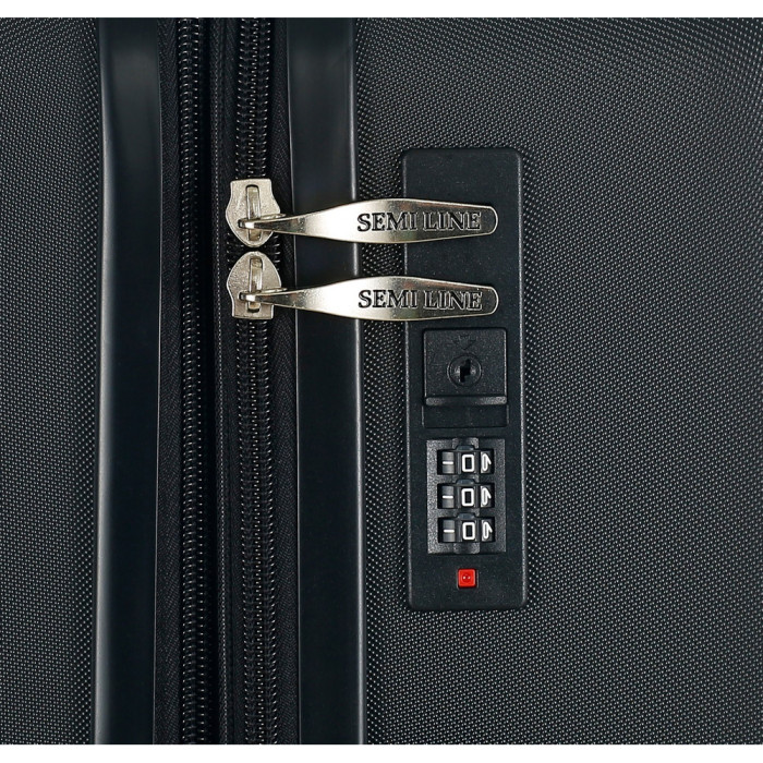 Чемодан Semi Line 20" (S) Black (T5925-1)