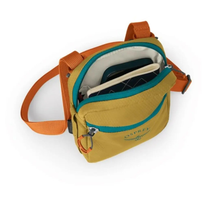 Сумка Osprey Daylite Small Crossbody tumbleweed yellow/tunnel vision - O/S - желтый/бирюзовый  