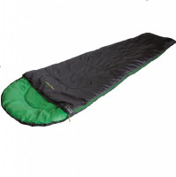 Спальный мешок High Peak Easy Travel, черный/зеленый, левый