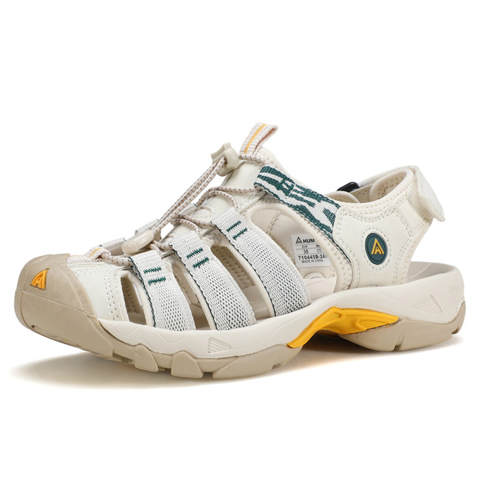 Сандалии женские пляжные Humtto AirLight амортизационные бежевые/зеленые 38  