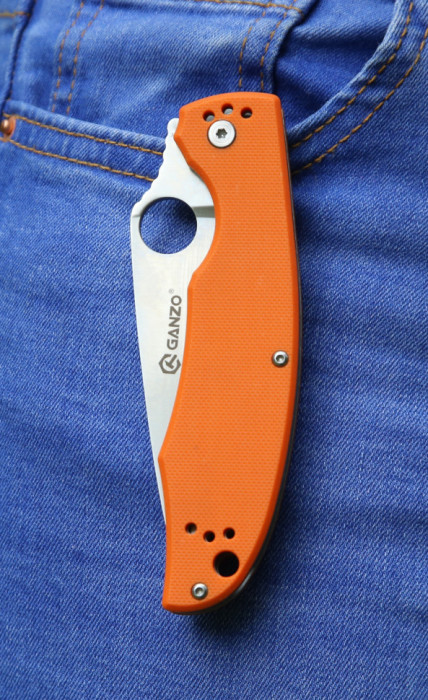 Нож Ganzo G732, оранжевый  
