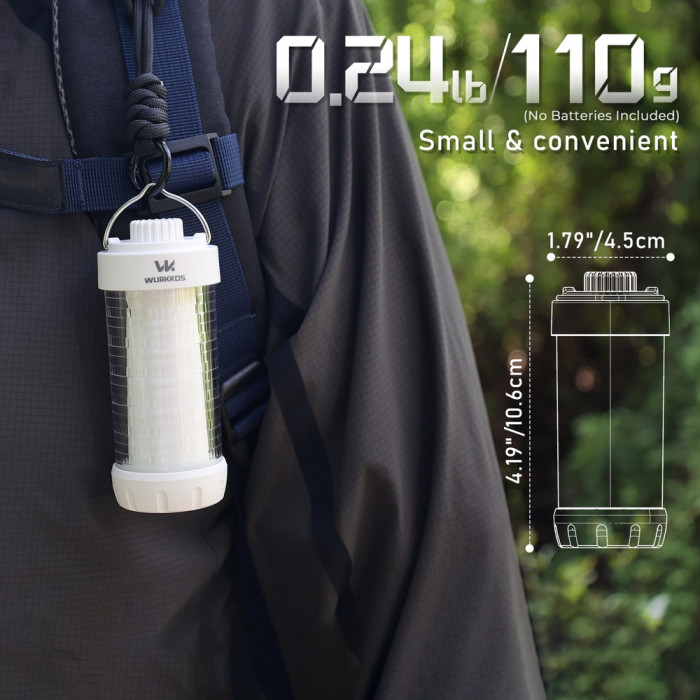 Фонарь Wurkkos CL01 1x 21700 Li-ion Battery, 500lm  