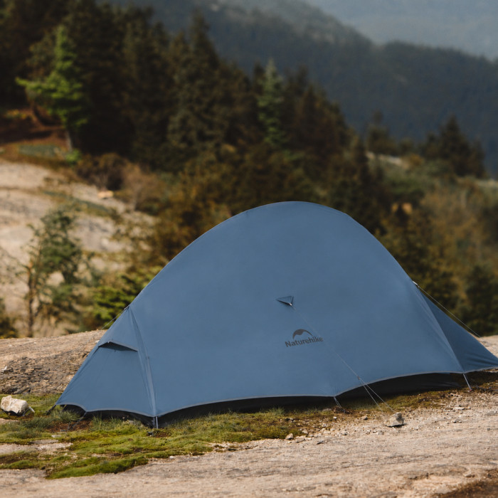 Палатка сверхлегкая двухместная Naturehike Cloud Up Pro CNK2350WS020, 20D, голубой  