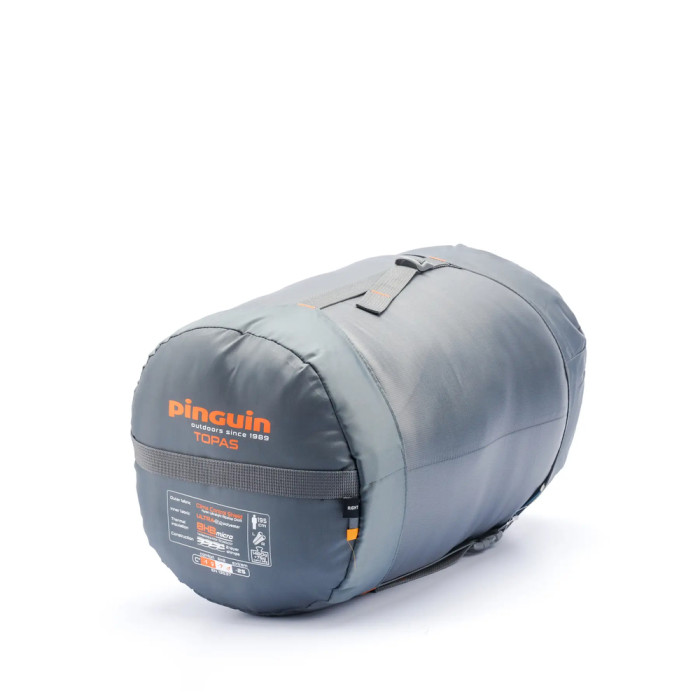 Спальный мешок Pinguin Topas (-1/-7°C), 195 см - Left Zip, Grey (PNG 231380) 2020  