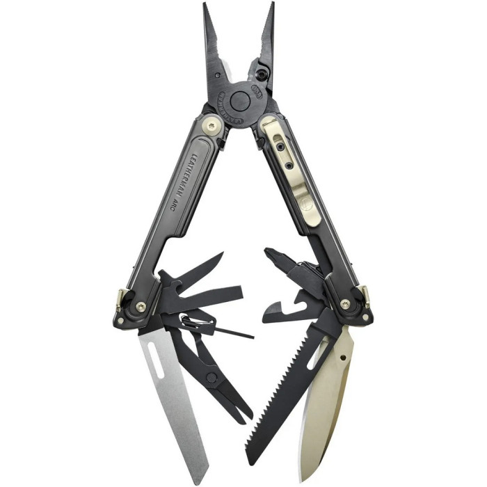 Мультиинструмент Leatherman ARC Obsidian Limited, кожаный чехол, биты  