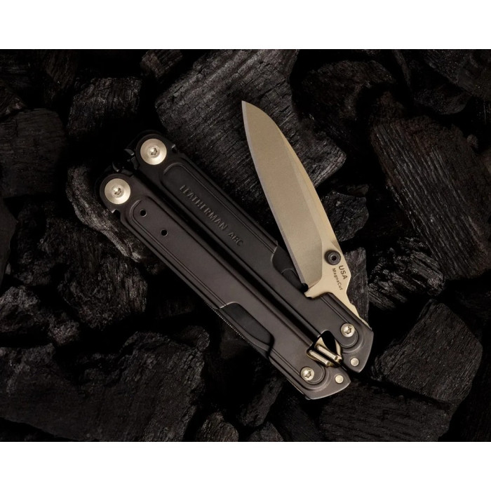 Мультиинструмент Leatherman ARC Obsidian Limited, кожаный чехол, биты  