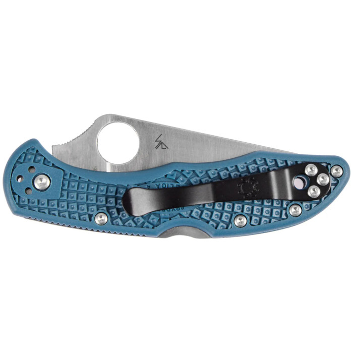 Нож Spyderco Delica 4, K390, серрейтор blue  
