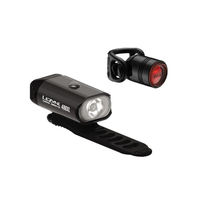 Комплект фар Lezyne MINI DRIVE 400 / FEMTO DRIVE PAIR 400/7 люменов Y13 черный 