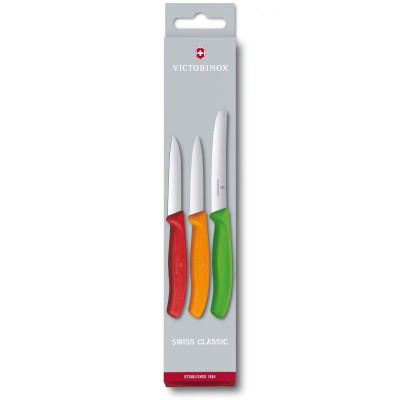 Набор кухонный Victorinox SwissClassic Paring Set 3 ножа с цветными ручками (6.7116.32)