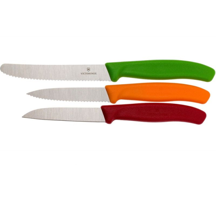 Набор кухонный Victorinox SwissClassic Paring Set 3 ножа с цветными ручками (6.7116.32)  