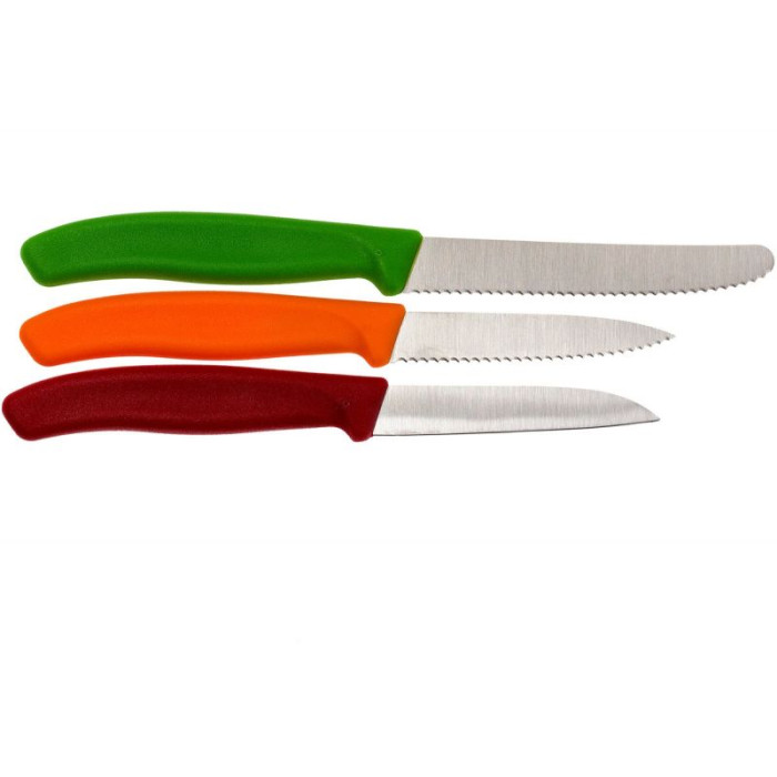 Набор кухонный Victorinox SwissClassic Paring Set 3 ножа с цветными ручками (6.7116.32)  