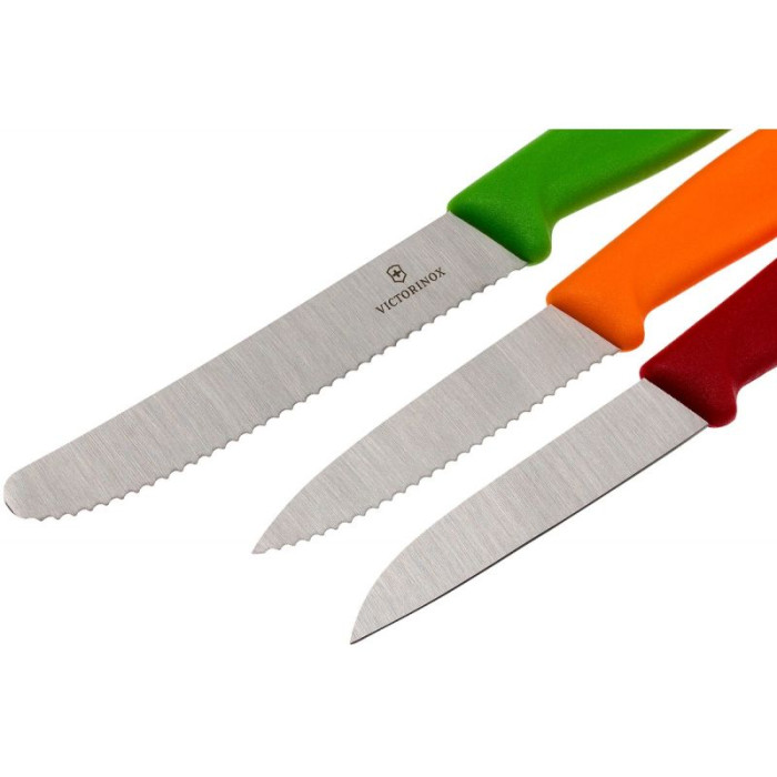 Набор кухонный Victorinox SwissClassic Paring Set 3 ножа с цветными ручками (6.7116.32)  