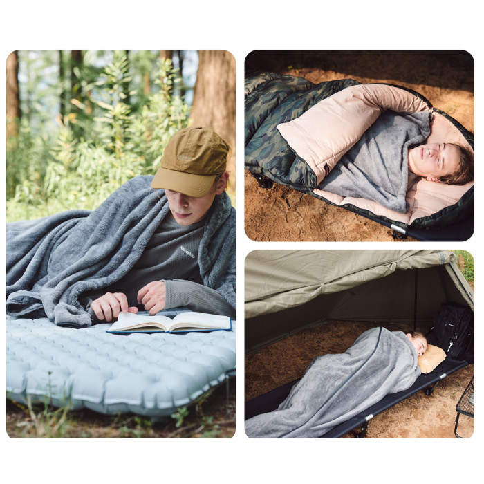 Подкладка для спального мешка Naturehike CNK2450WS024, флис, графит  