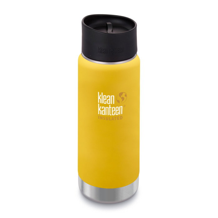 Термофляга Klean Kanteen Wide Vacuum Cafe Cap Lemon Curry Matt 473 мл 