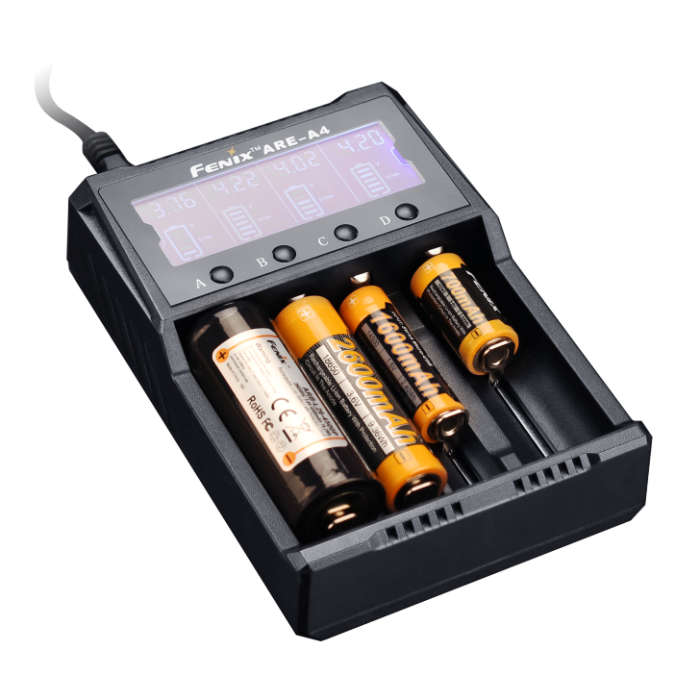Зарядное устройство Fenix ARE-A4 (18650, 16340, 14500, 26650, AA, ААА, С) 