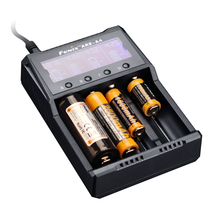 Зарядное устройство Fenix ARE-A4 (18650, 16340, 14500, 26650, AA, ААА, С) 