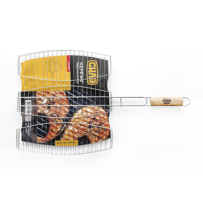 Решетка-гриль для рыбы тройная СИЛА (66x40x36см)  