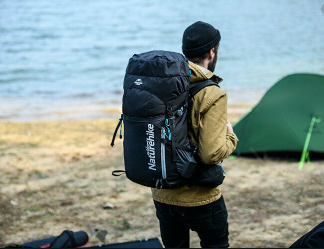 Рюкзак туристический Naturehike NH18Y045-Q, 45 л, черный  