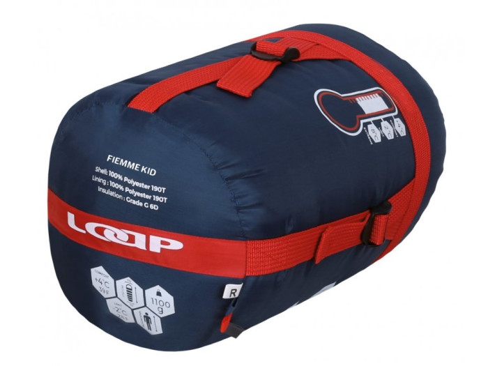 Спальный мешок Travel Extreme Loap Fiemme red, правый  