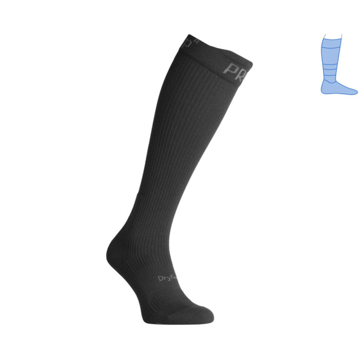 Компрессионные гольфы защитные демисезонные Protector LongDry PRO черные M 40-43  