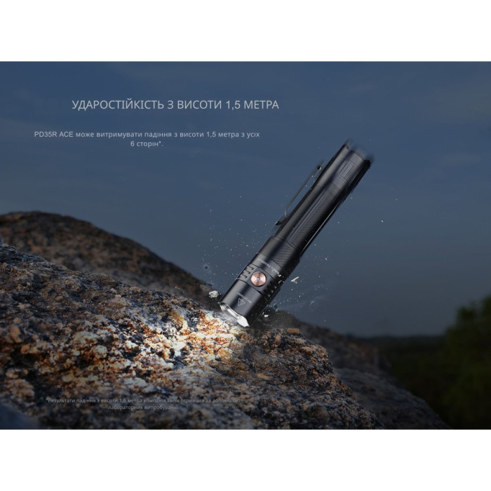 Фонарь тактический ручной Fenix PD35R ACE LED 2000 лм + наключный фонарь CL01 (черный) | Лимитированная серия  