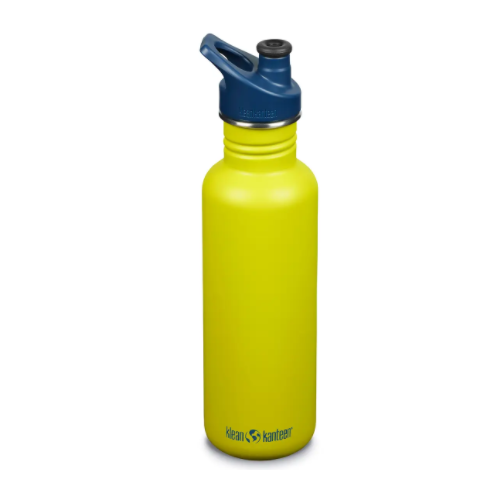 Спортивная бутылка для воды Klean Kanteen Classic Sport Cap 800 мл - желтая 