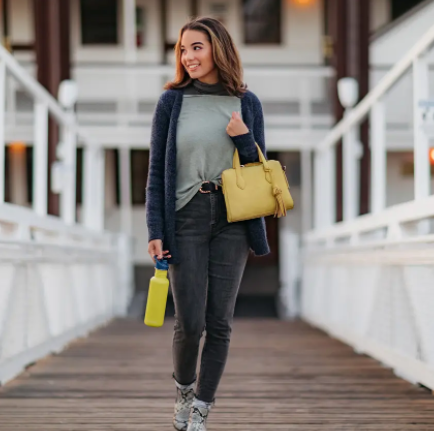 Спортивная бутылка для воды Klean Kanteen Classic Sport Cap 800 мл - желтая  