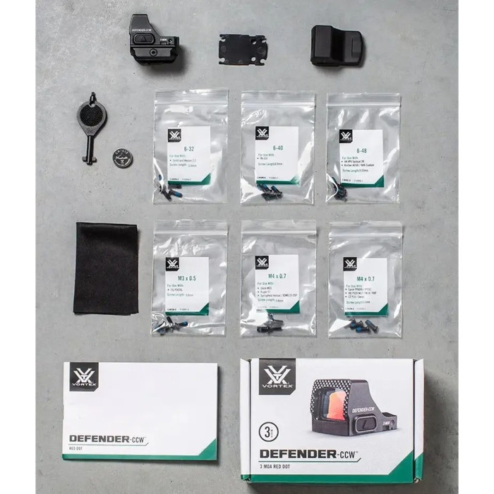 Прицел коллиматорный Vortex Defender-CCW 3 MOA Picatinny/DeltaPoint Pro  