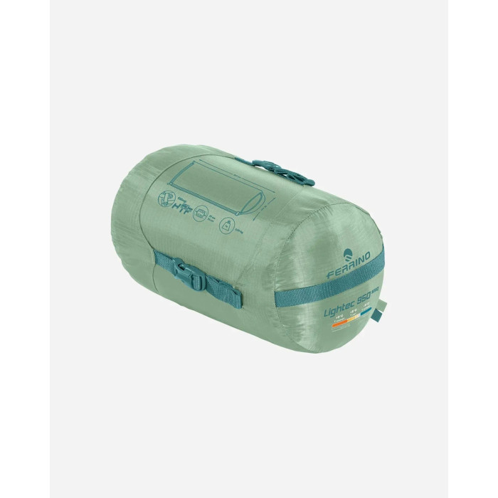 Спальный мешок Ferrino Lightec SSQ 950 +5°C Green Left (86652QVVS)  