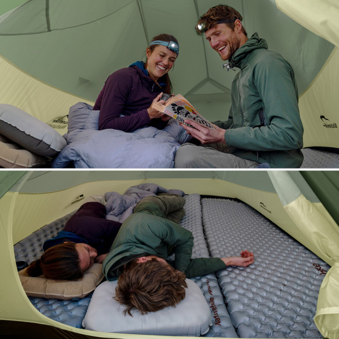 Палатка сверхлегкая трехместная Naturehike Cloud Up Pro CNK2350WS020, 20D, зеленый  