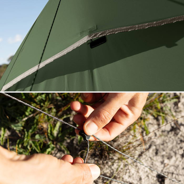 Палатка сверхлегкая трехместная Naturehike Cloud Up Pro CNK2350WS020, 20D, зеленый  
