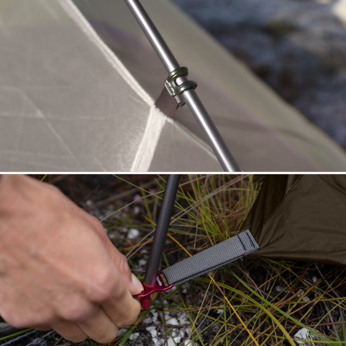 Палатка сверхлегкая трехместная Naturehike Cloud Up Pro CNK2350WS020, 20D, зеленый  
