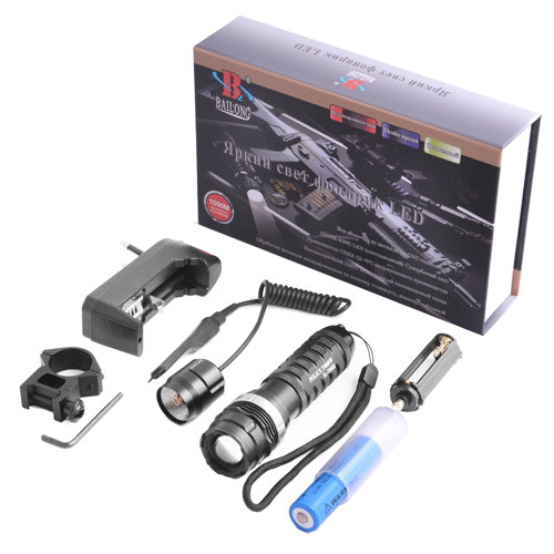 Карманный фонарь Police Q8483-XPE, серый Q5,3 x AAA / 18650  