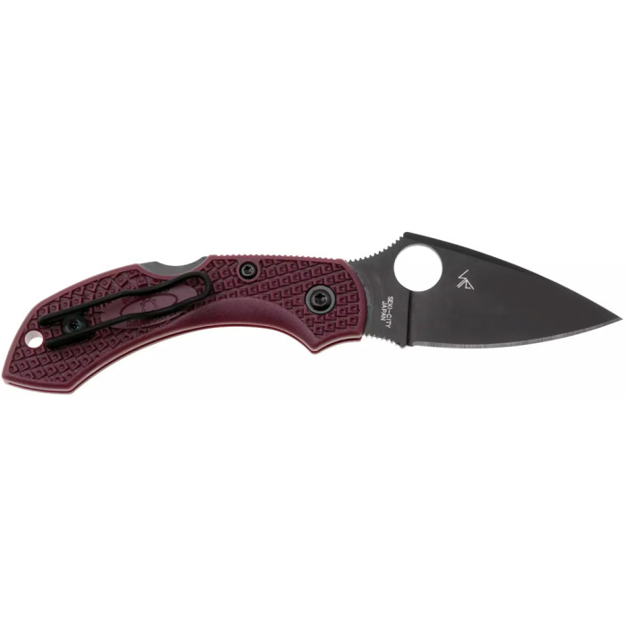 Нож Spyderco Dragonfly 2 Lightweight Black Blade Micro-Melt PD1, FRN burgundy  