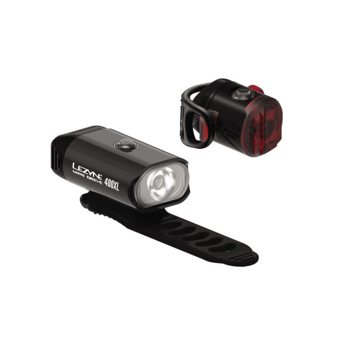 Комплект фар Lezyne MINI DRIVE 400/FEMTO USB DRIVE PAIR 400/5 люменов Y13 черный 