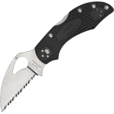 Нож Spyderco Byrd Robin 2 Wharncliffe, серрейтор (BY10SBKWC2)
