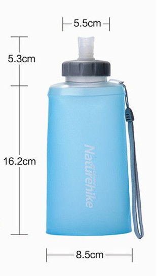 Фляга Soft bottle 0.5 л Naturehike NH61A065-B сине-серая  