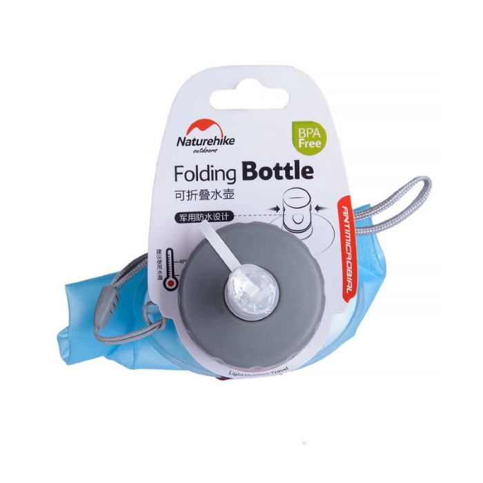 Фляга Soft bottle 0.5 л Naturehike NH61A065-B сине-серая  