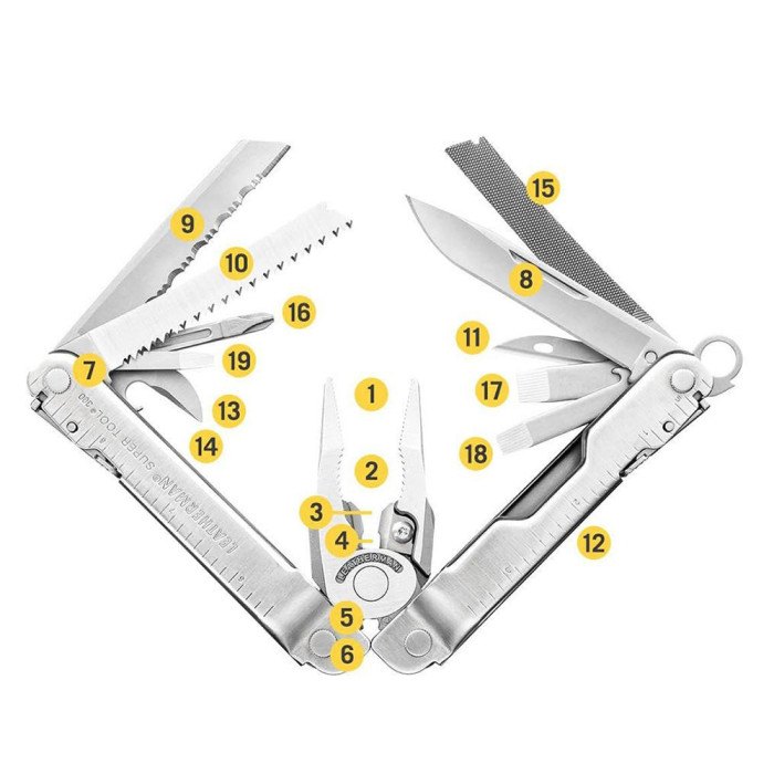 Мультиинструмент LEATHERMAN Super Tool 300, синтетический чехол, картонная коробка  