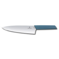 Кухонный нож Swiss Modern Carving  20см широк. с син. ручкой (блистер)
