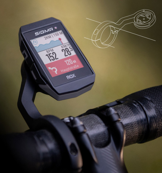 Велокомпьютер Sigma Sport ROX 11.1 EVO HR Set Black  