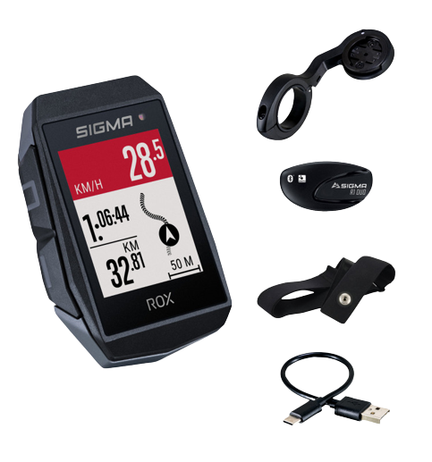 Велокомпьютер Sigma Sport ROX 11.1 EVO HR Set Black  