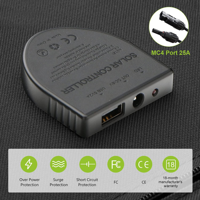 Солнечная панель ALLPOWERS портативная 140W, поликристаллическая (повреждение/отсутствует упаковка)  