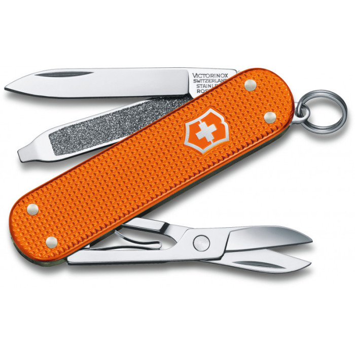 Складной нож Victorinox CLASSIC SD 58мм/1сл/5функ/рифл.оранж (Lim.Ed. 2021) 
