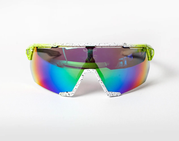 Очки Lynx Omaha Race shiny green / white with black spot  